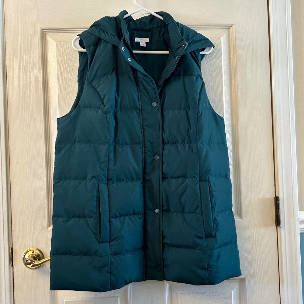 J.Jill hooded vest, size LP